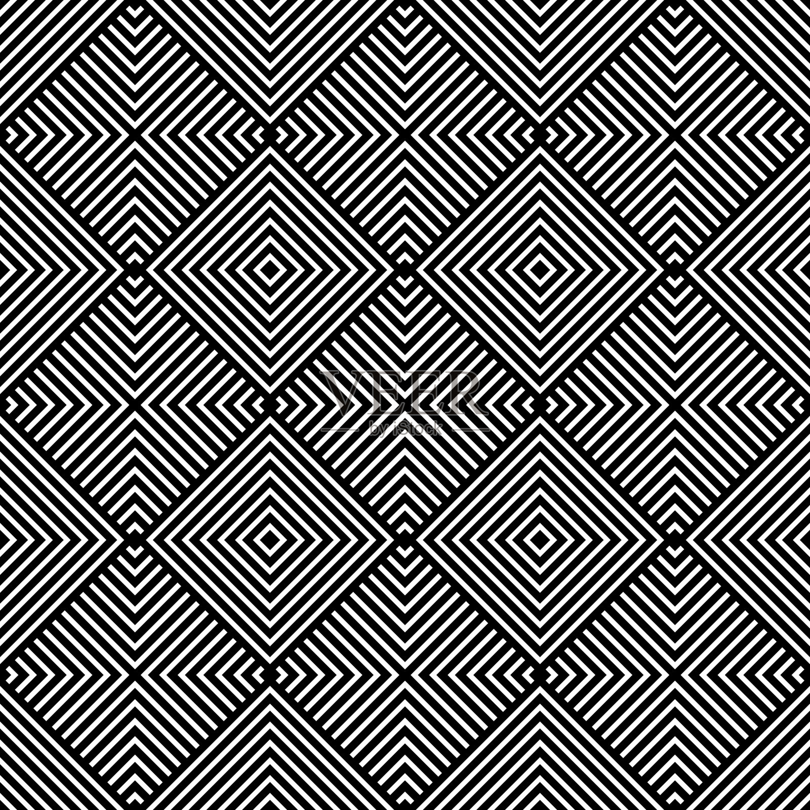 无缝的几何结构。插画图片素材