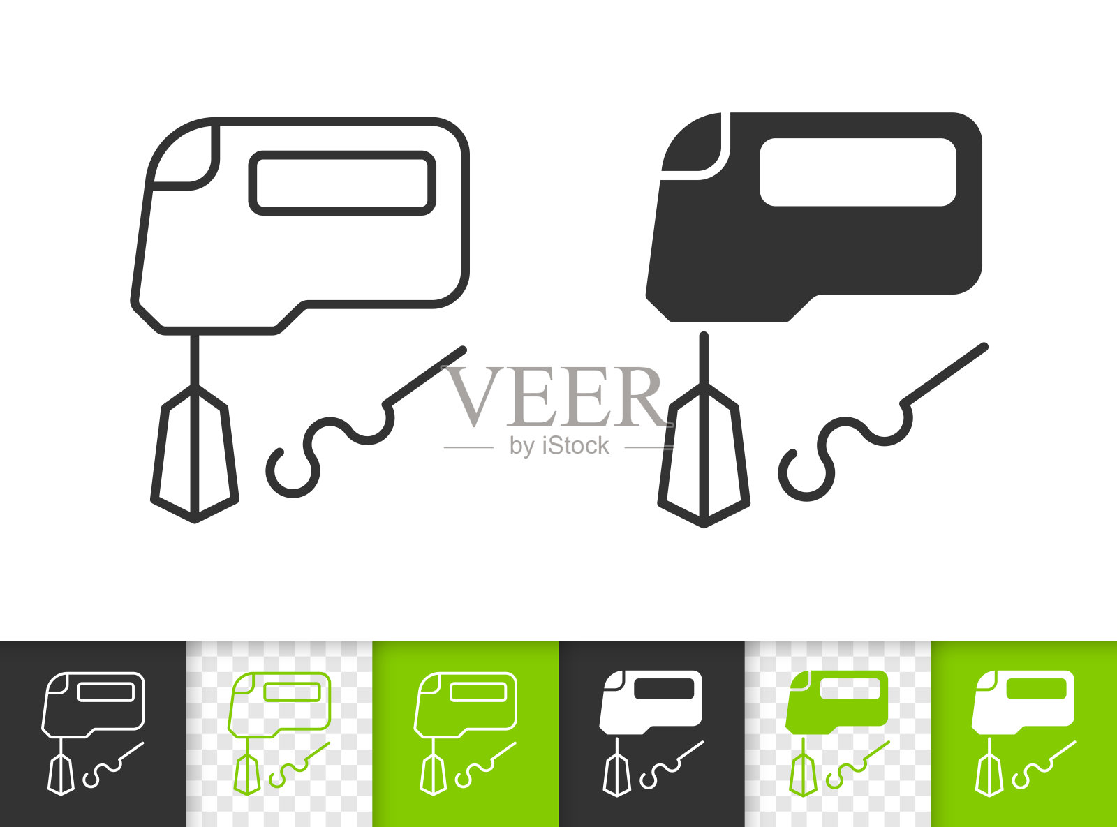 混频器简单的黑色直线矢量图标图标素材