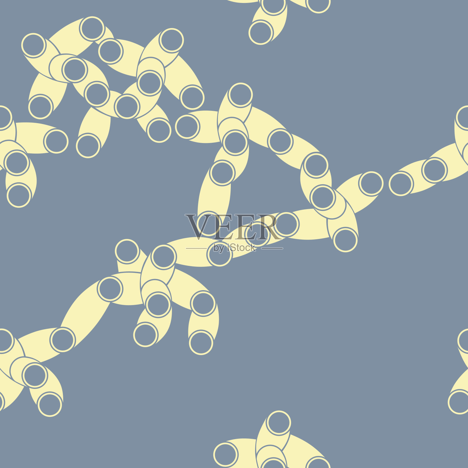 连接段的向量抽象纹理插画图片素材