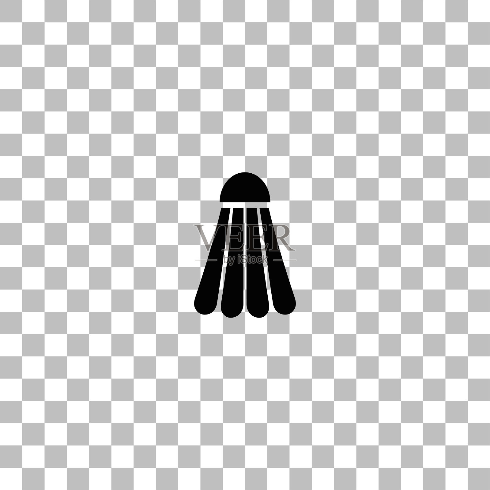 羽毛球图标平插画图片素材