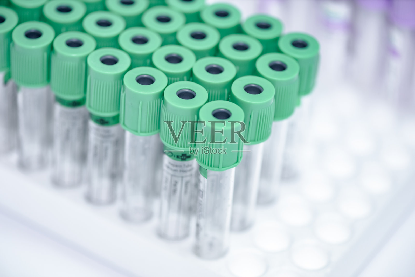 用于实验室采集血液样本的真空管照片摄影图片