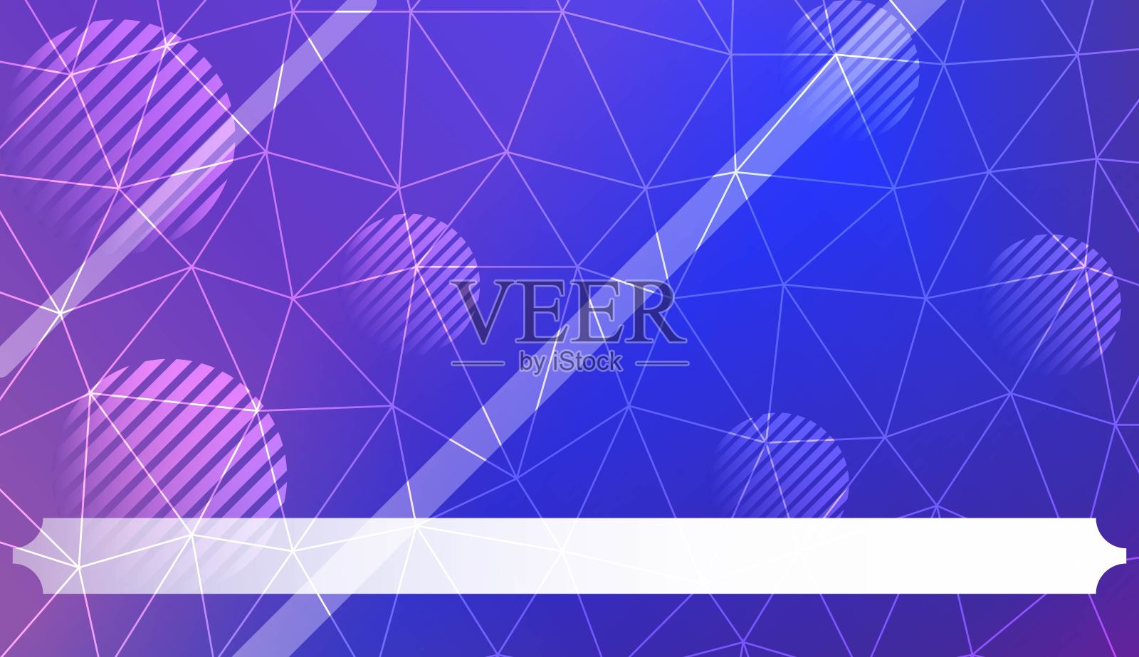 抽象马赛克背景与三角形，线，圆，空间的文本。模板为您的横幅。矢量插图。创造性的渐变颜色。插画图片素材