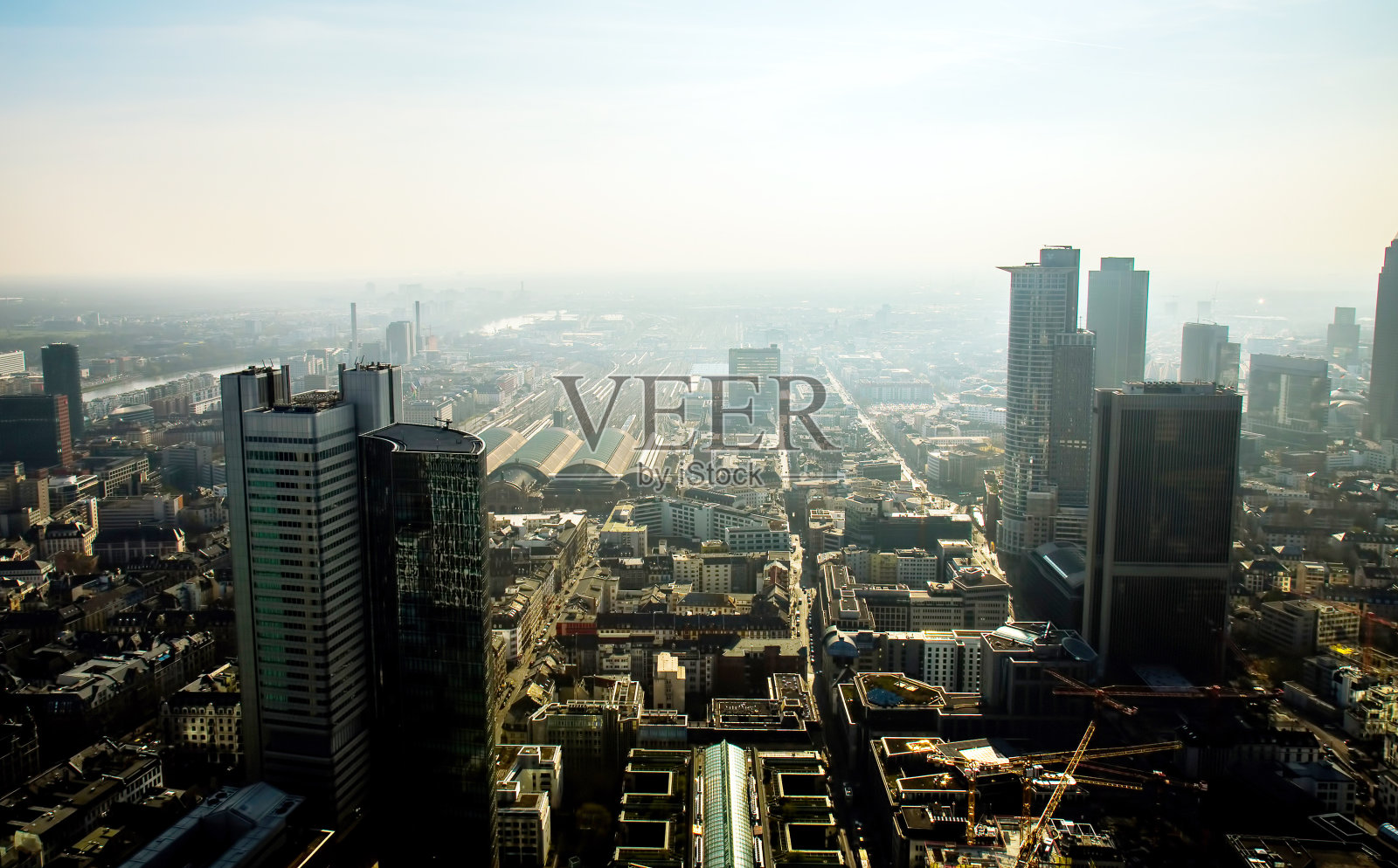 德国法兰克福的城市景观照片摄影图片