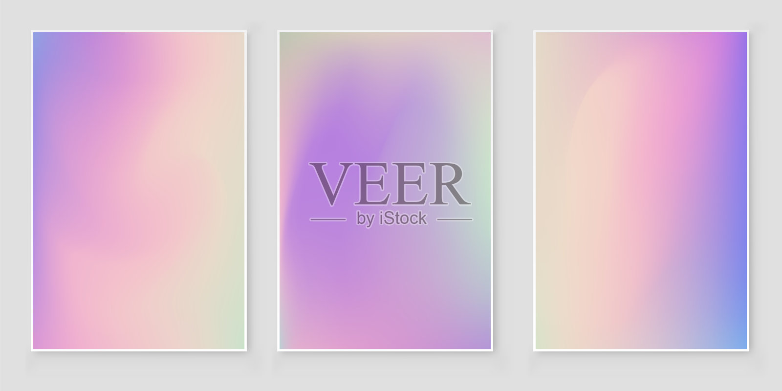 全息箔梯度彩虹抽象背景设置插画图片素材