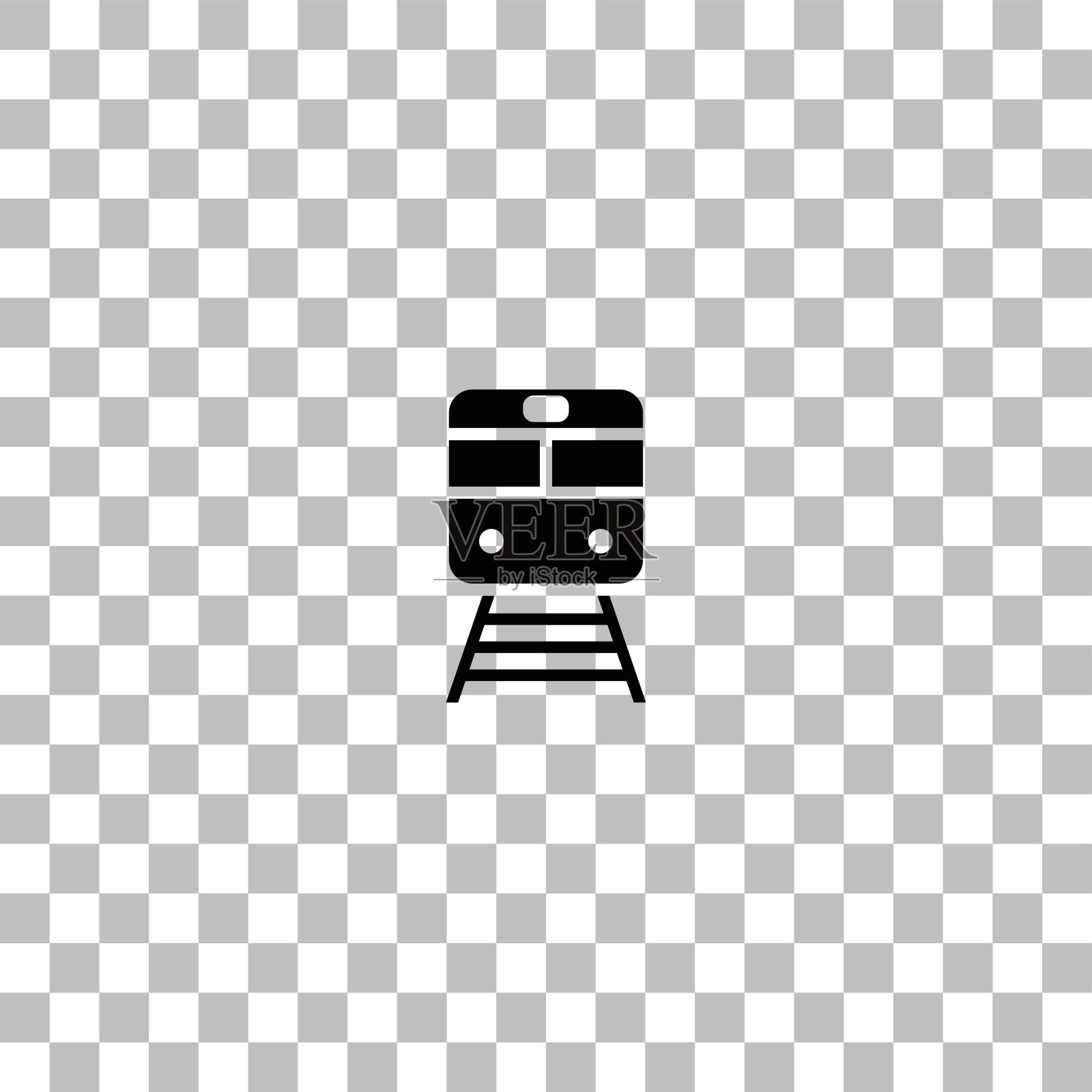 火车图标平图标素材