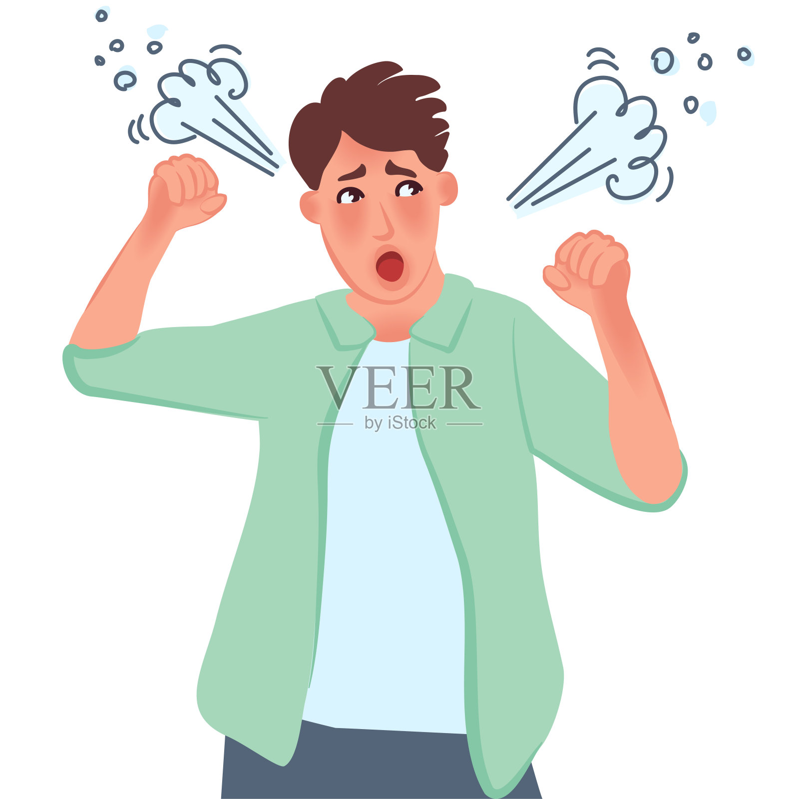 生活场景中的人们插画图片素材