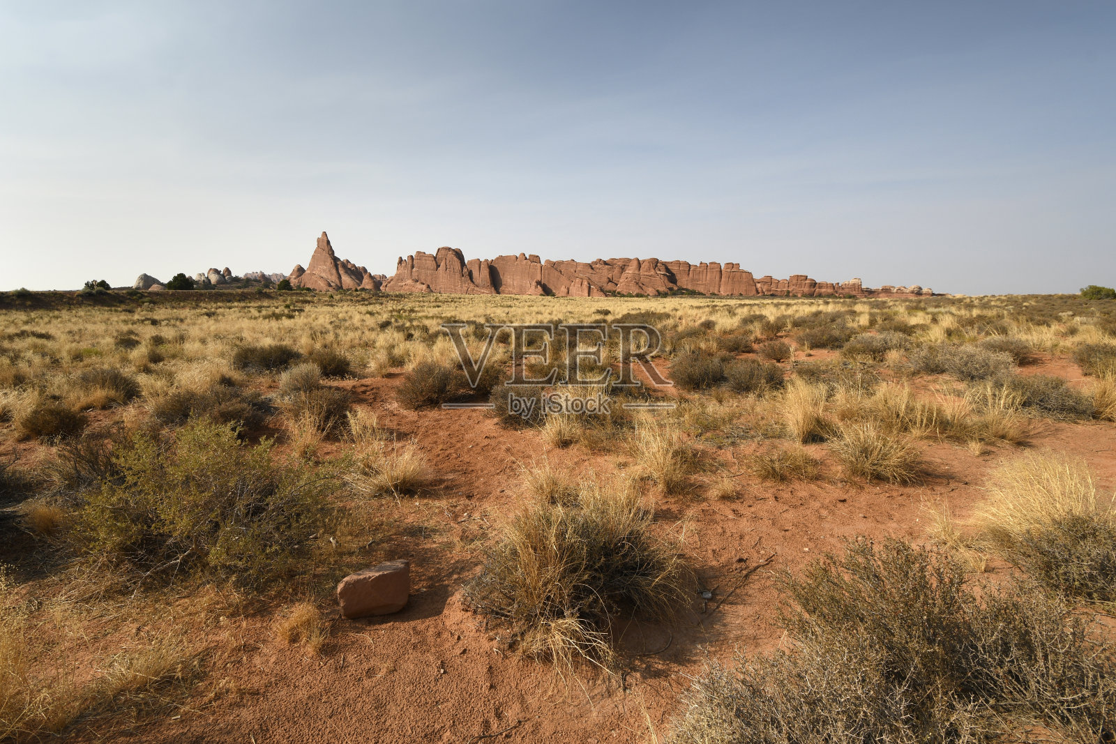 景观上的拱门国家公园照片摄影图片