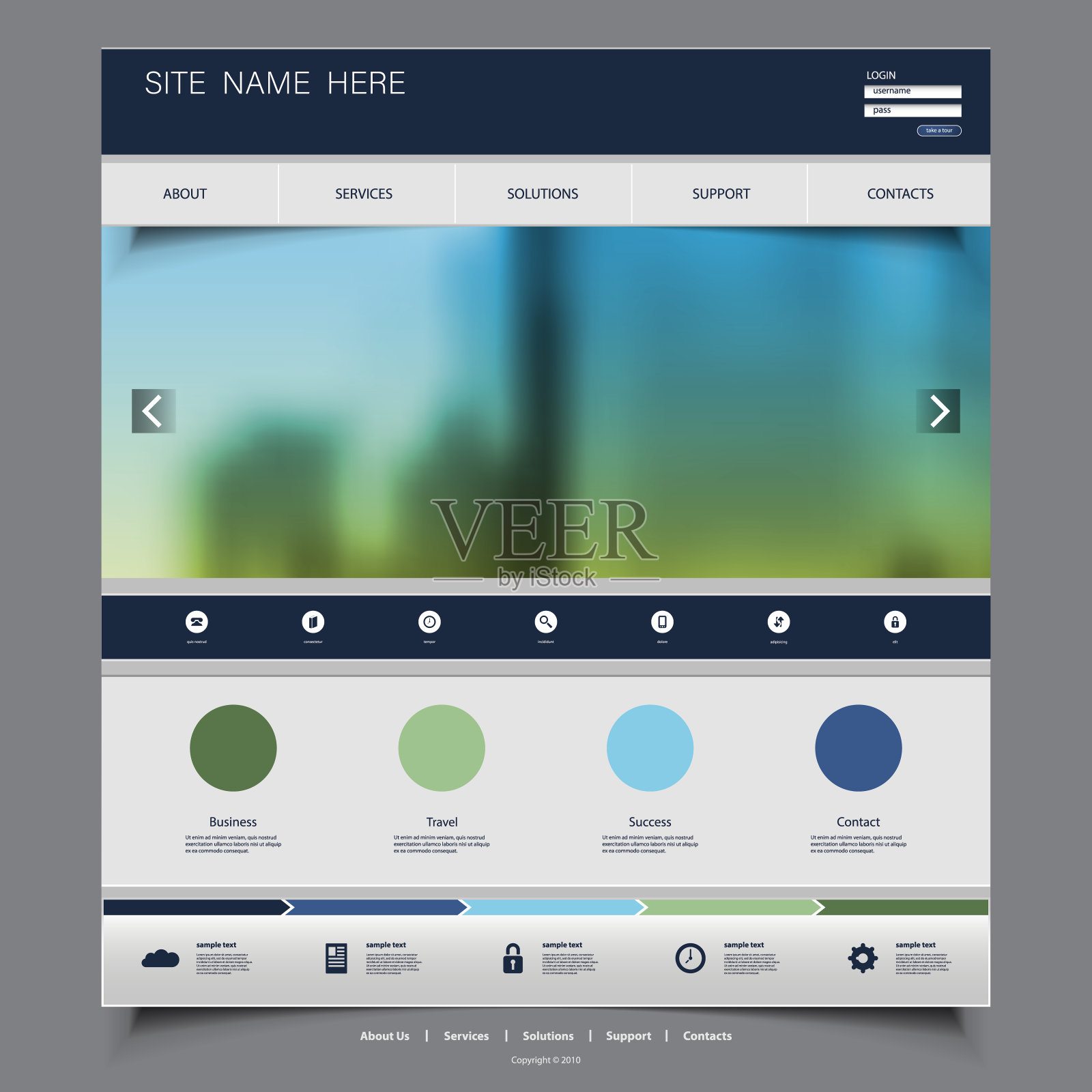 一页网站模板设计模板素材
