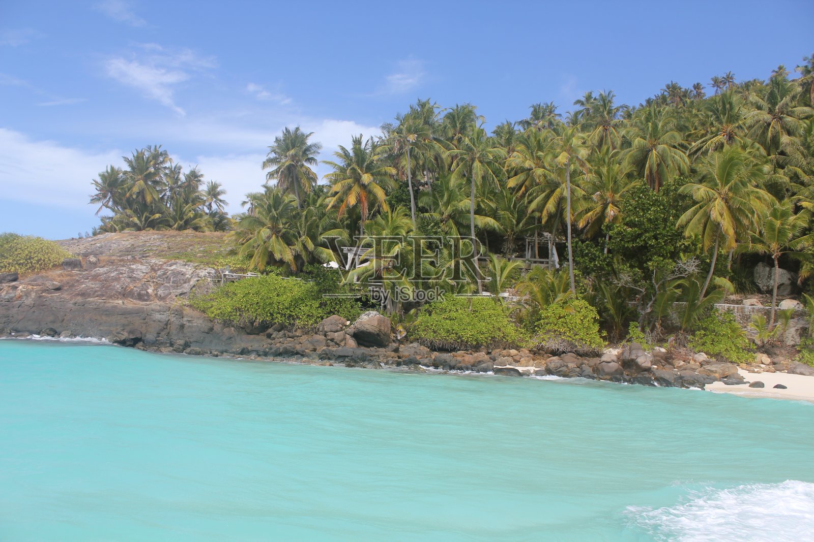 塞舌尔私人海滩度假村照片摄影图片