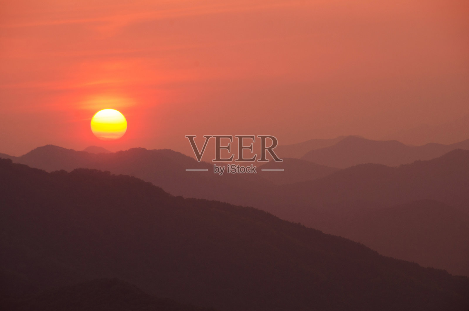 2019年5月15日。大韩民国。日落照片摄影图片