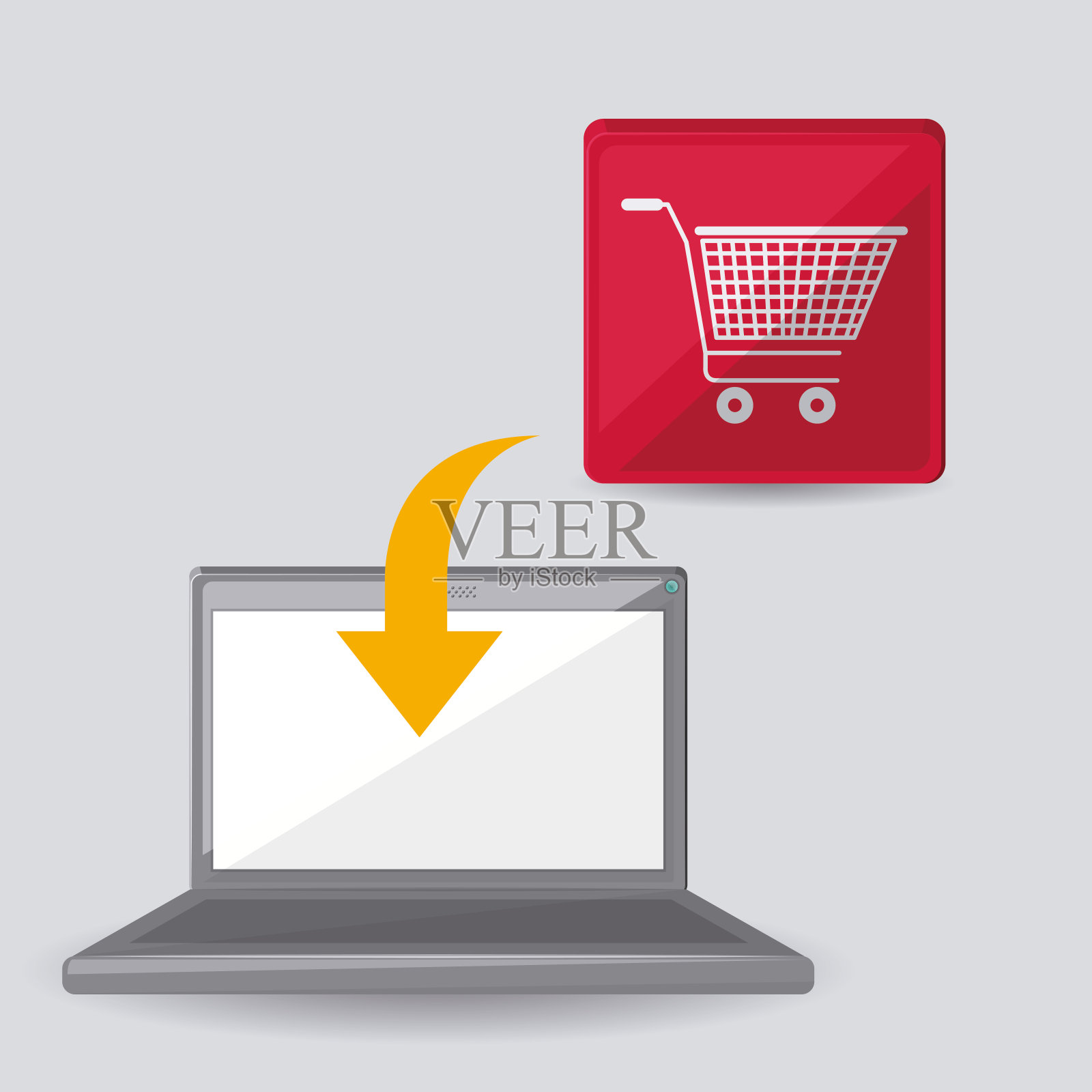 便携式电脑设计插画图片素材