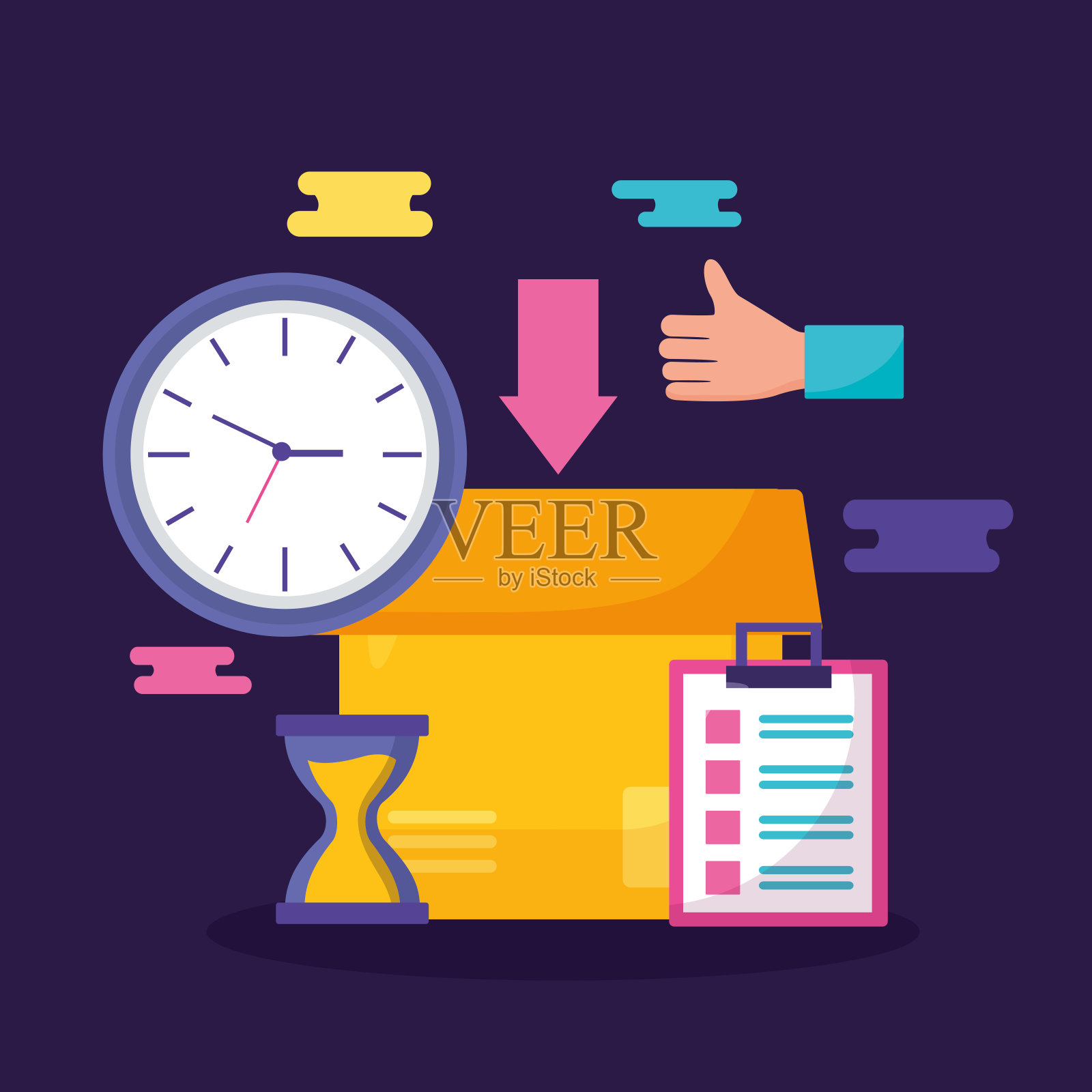 快速交付的业务插画图片素材