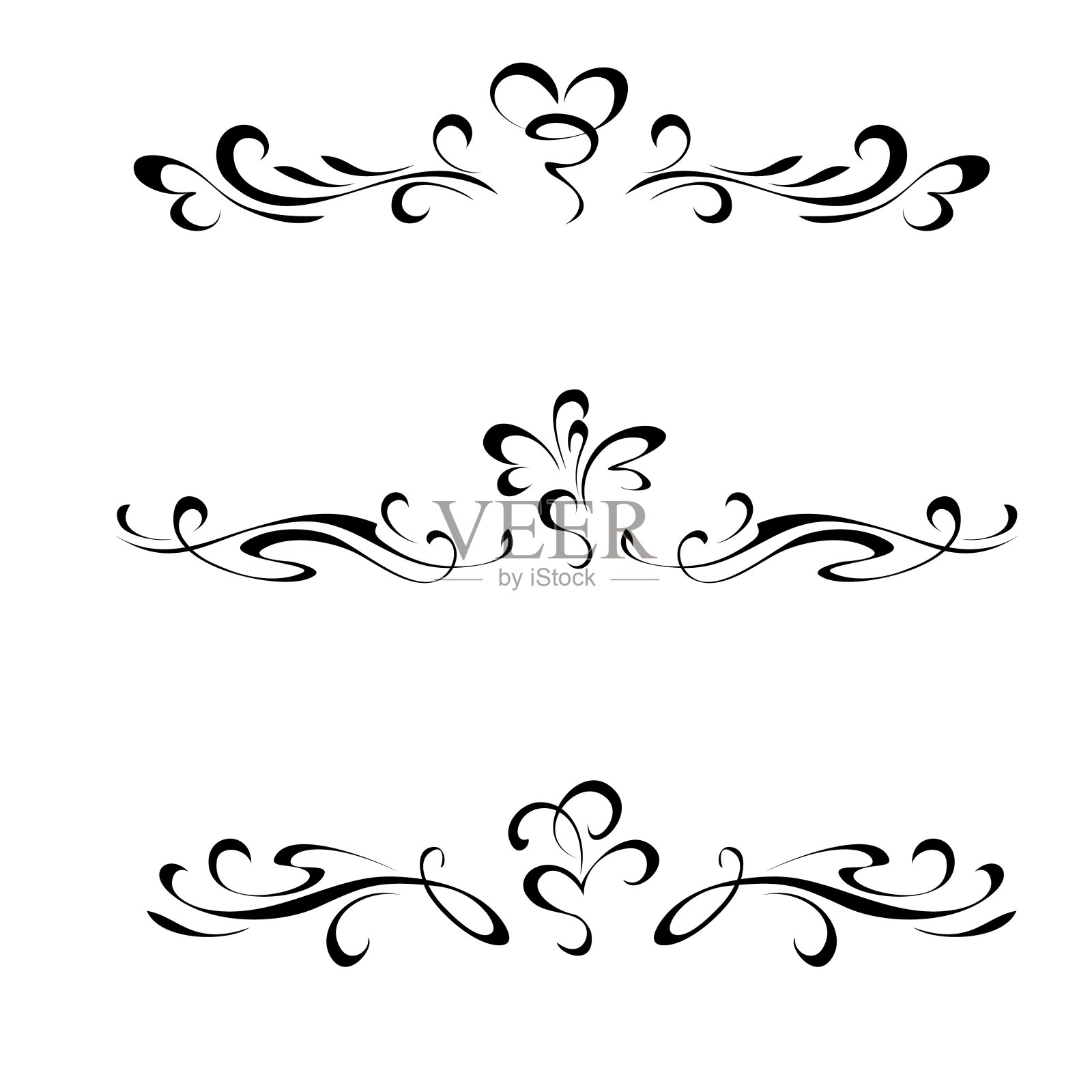 对称点缀2插画图片素材