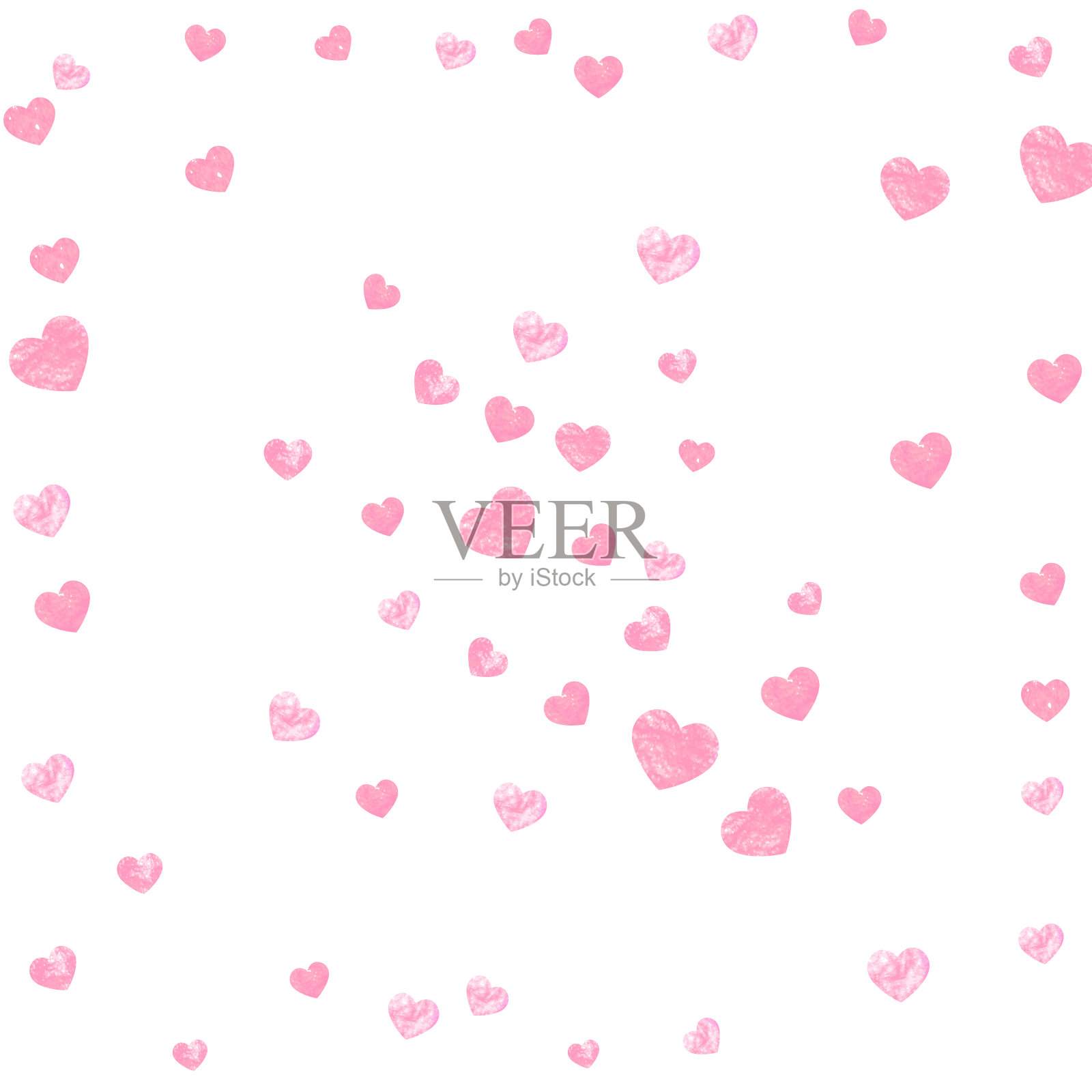 金光闪闪的五彩纸屑，点缀着点点插画图片素材