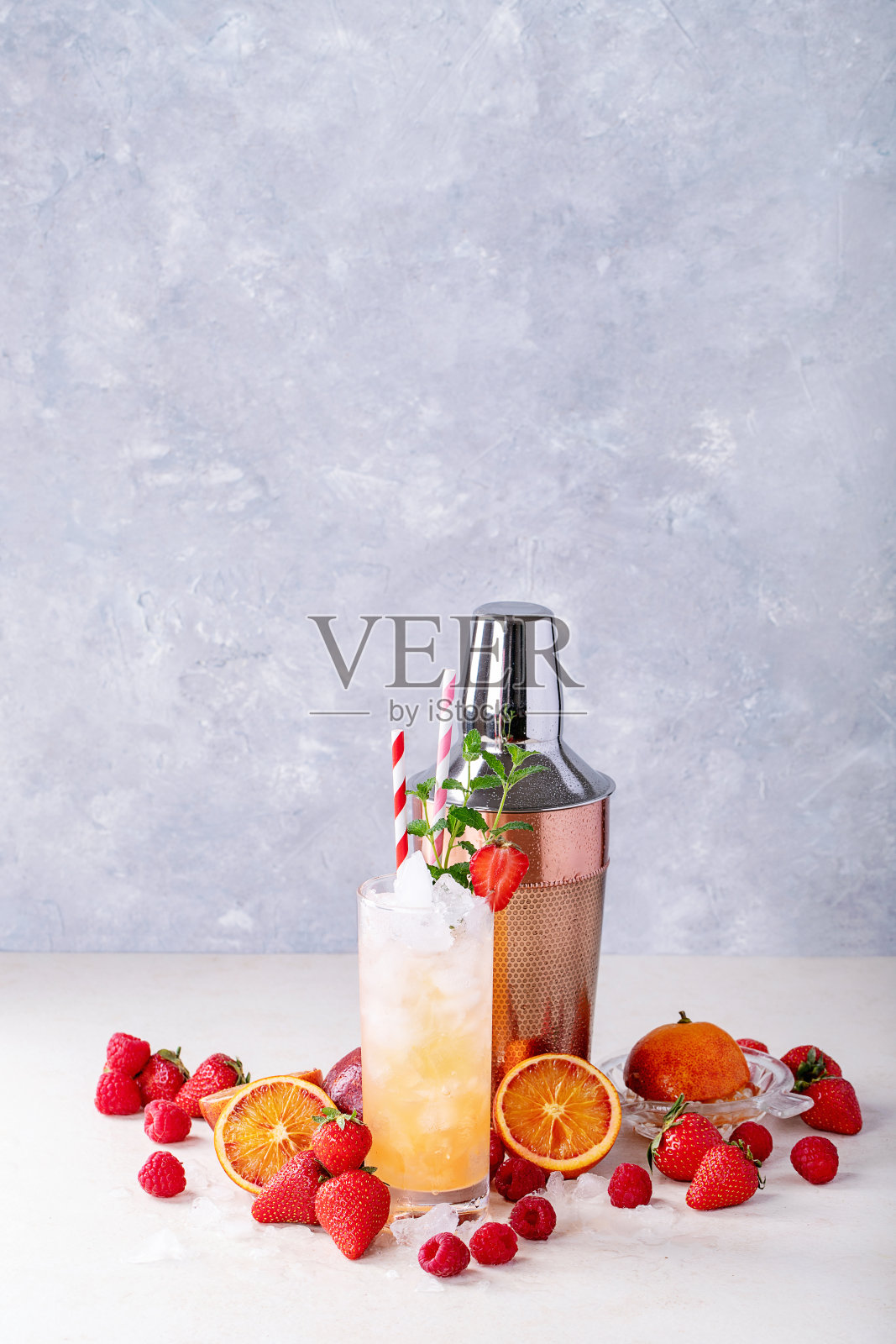 血橙的鸡尾酒照片摄影图片