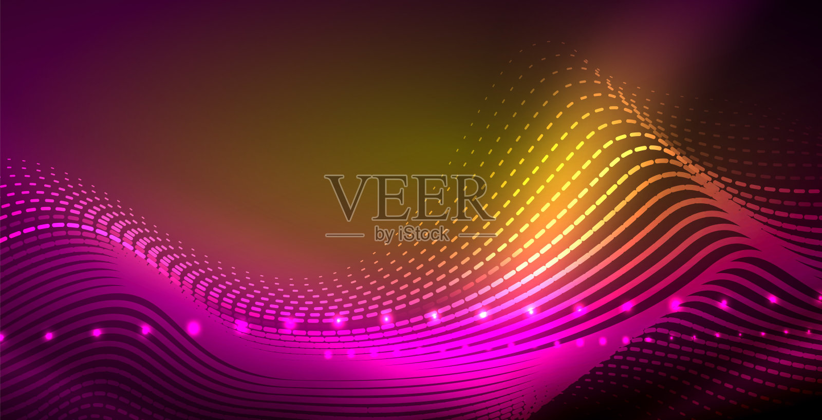 霓虹线条闪闪发光的背景插画图片素材