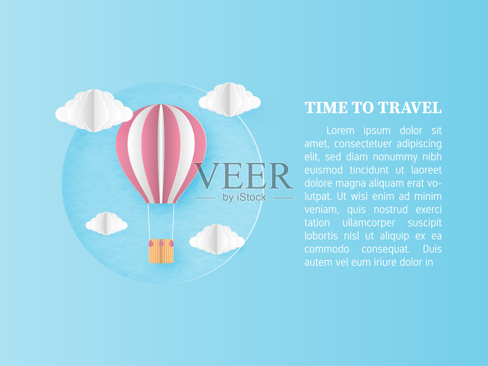 时间旅行的背景概念。插画图片素材