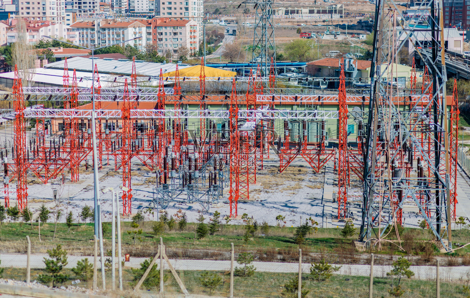 城市电力支持照片摄影图片