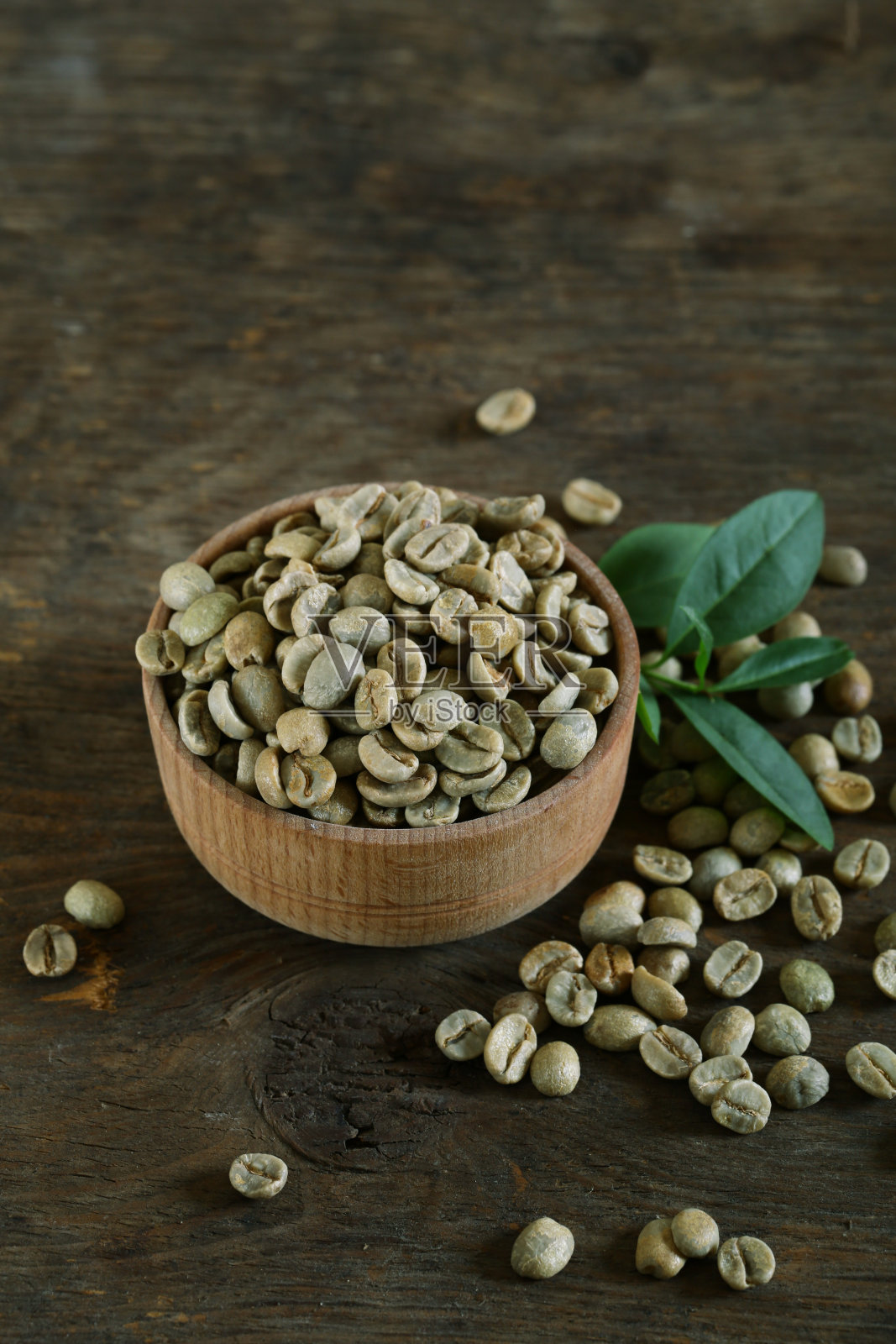 绿咖啡颗粒照片摄影图片