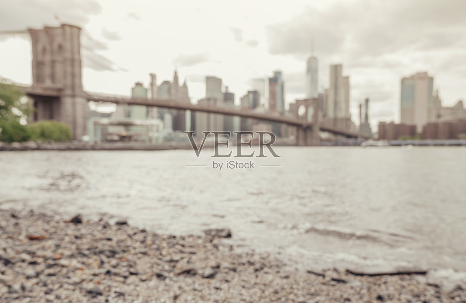 布鲁克林大桥和曼哈顿下城照片摄影图片