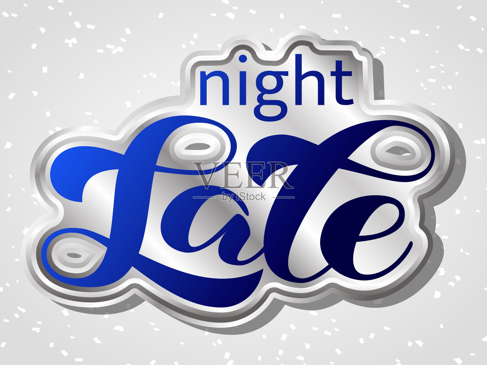 夜市毛笔刻字。旗帜的矢量插图插画图片素材