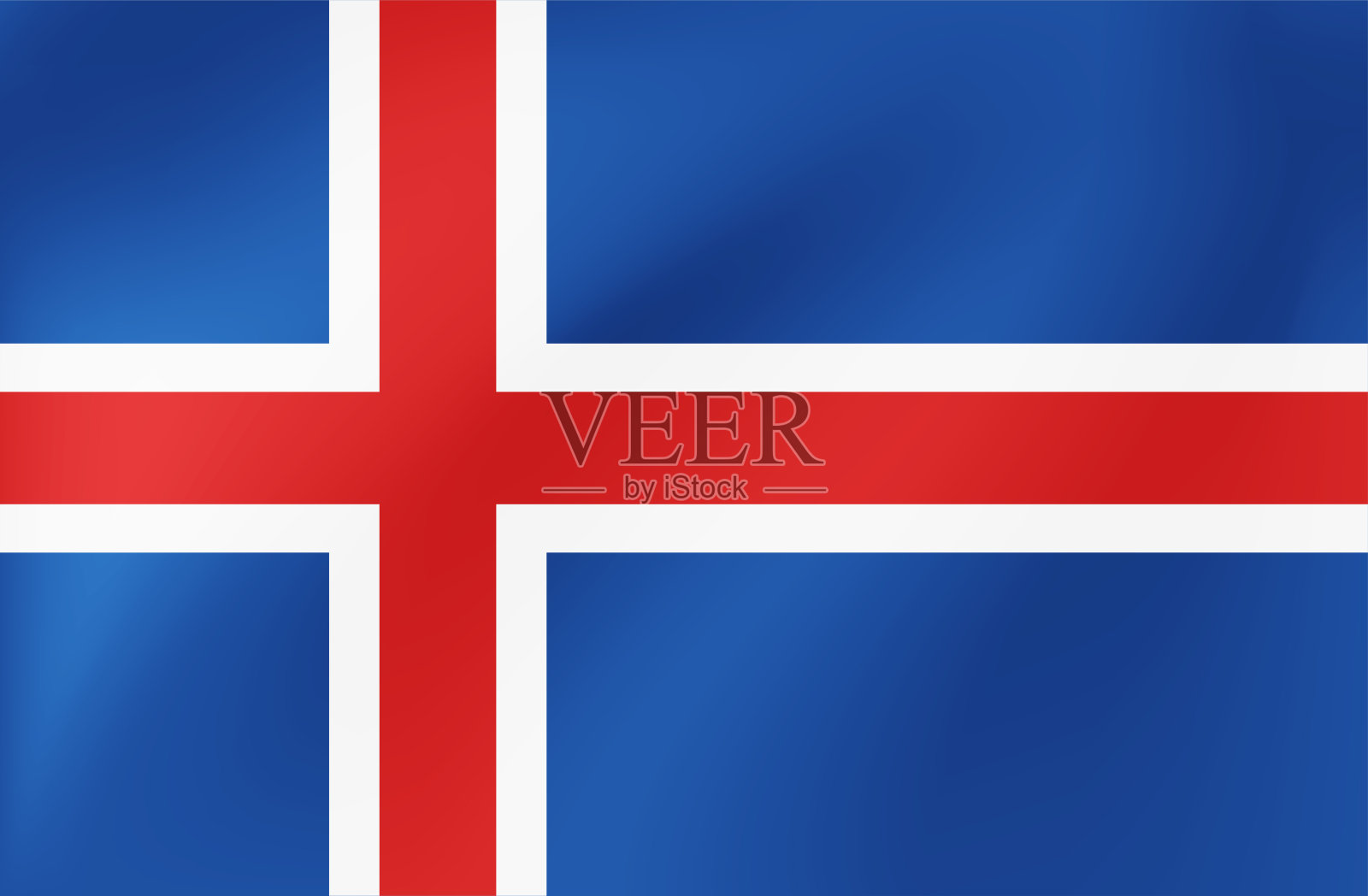 冰岛矢量国旗。体育竞赛插图，传统或国家项目。插画图片素材