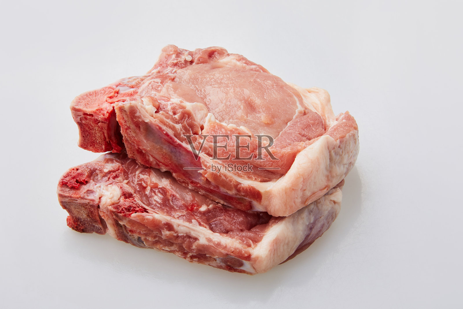 生猪腰肉孤立照片摄影图片
