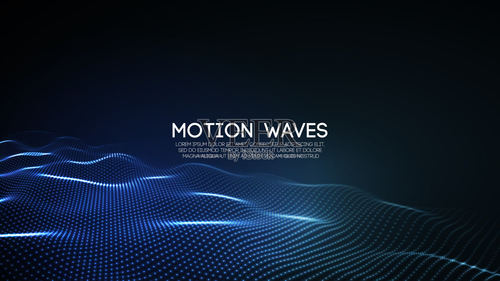 三维发光抽象数字波粒子。未来的矢量插图。住房和城市发展部的元素。技术的概念。抽象的背景。插画图片素材