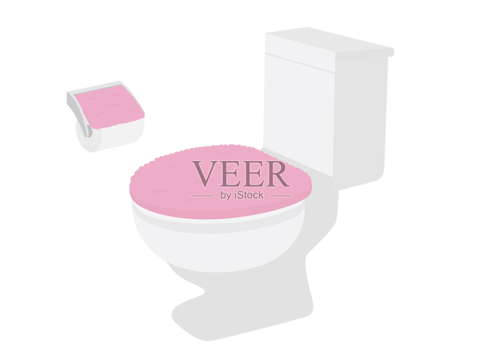 厕所。。。插画图片素材