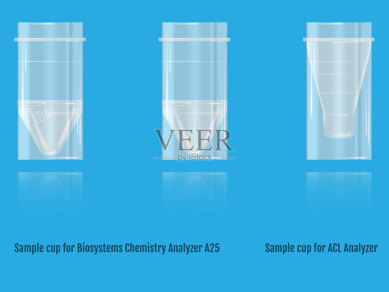生物系统化学样品杯插画图片素材