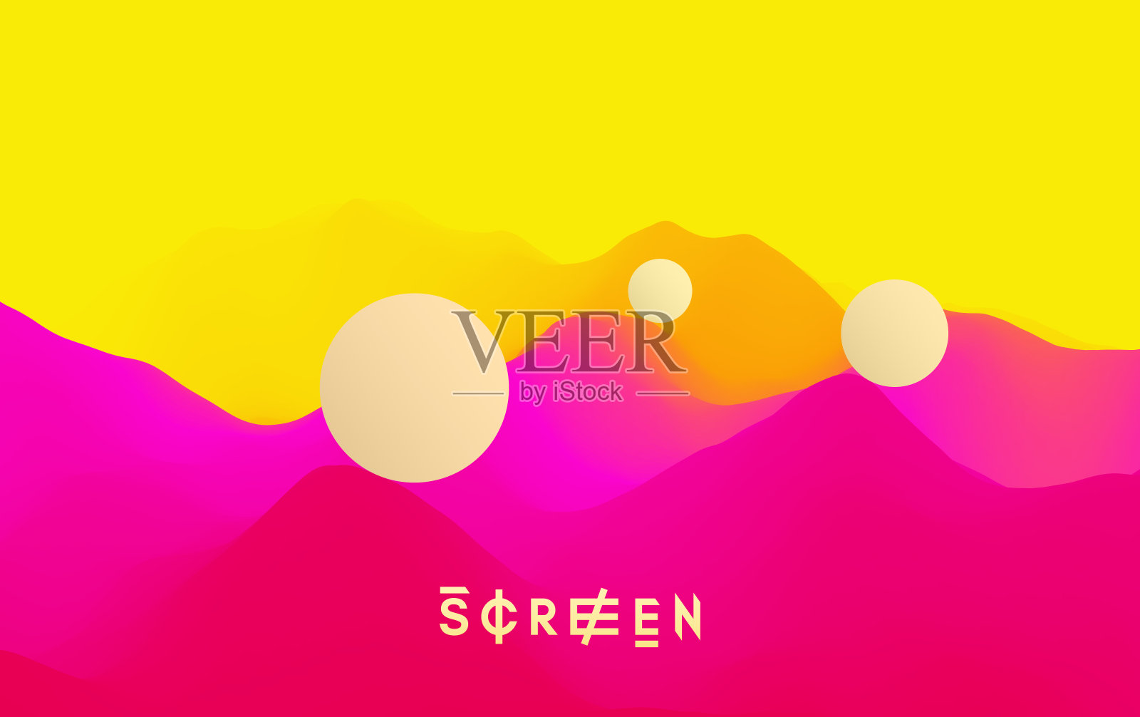 山的风景。多山的地形。矢量插图。抽象的背景。插画图片素材