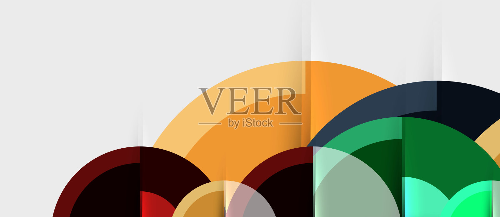 圆形几何设计模板插画图片素材