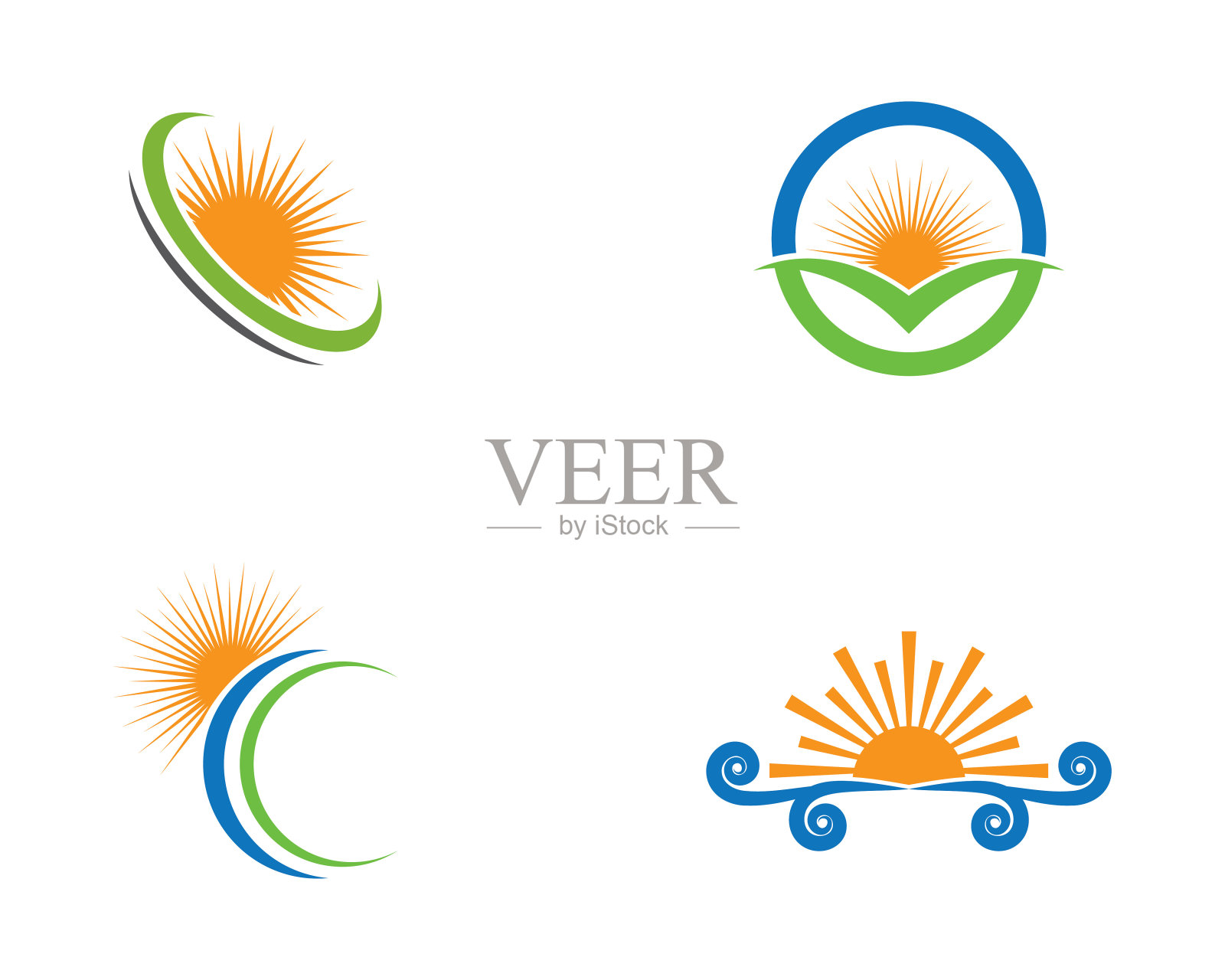 夏季符号矢量图标插图设计元素图片