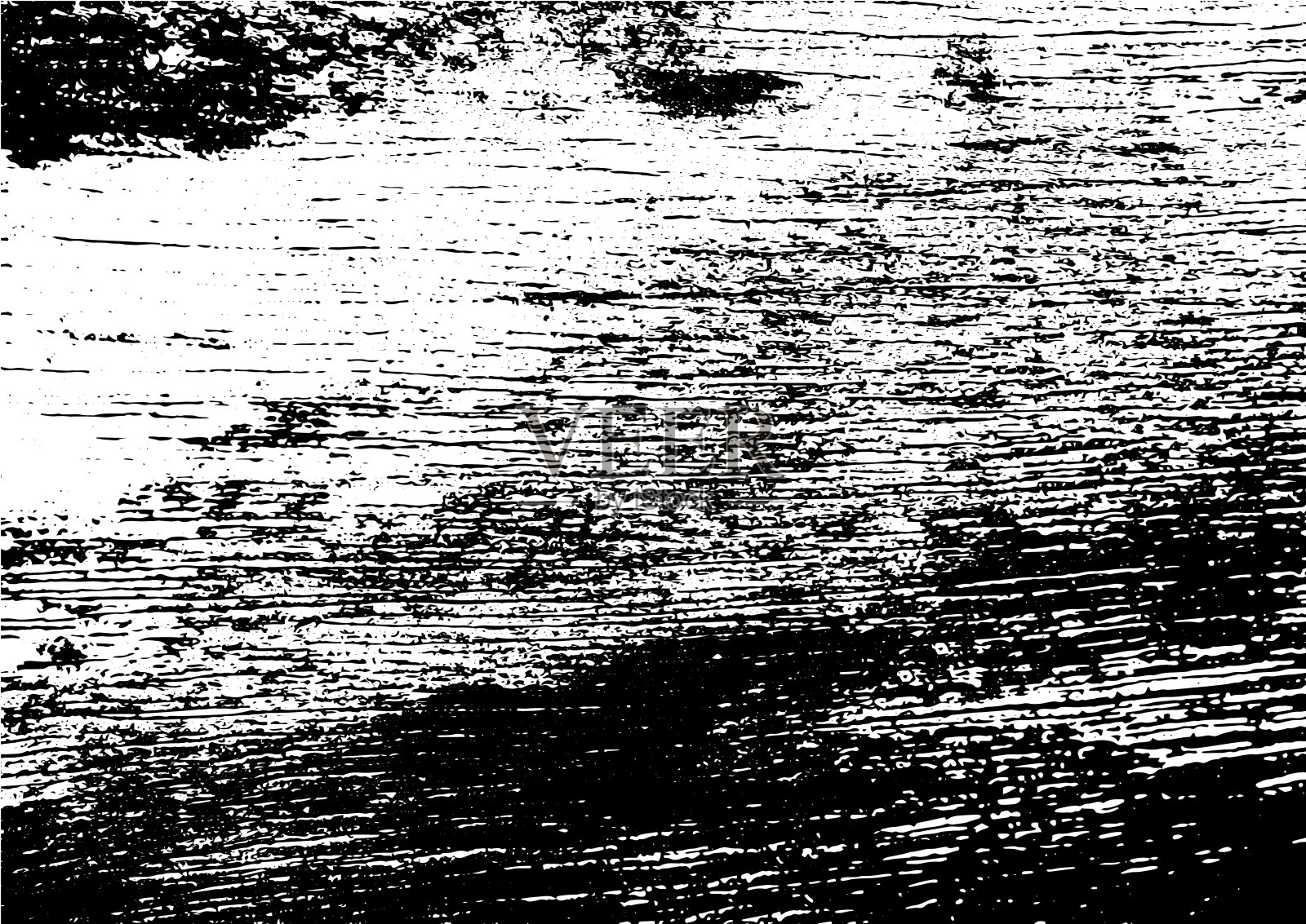 黑白垃圾城市纹理矢量与复制空间。抽象插图表面灰尘和粗糙肮脏的墙壁背景与空模板。危难或污垢和损害效果概念-矢量插画图片素材