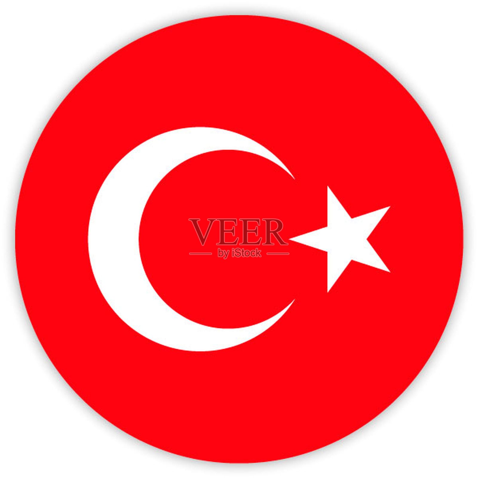 简单的圆的标志插画图片素材