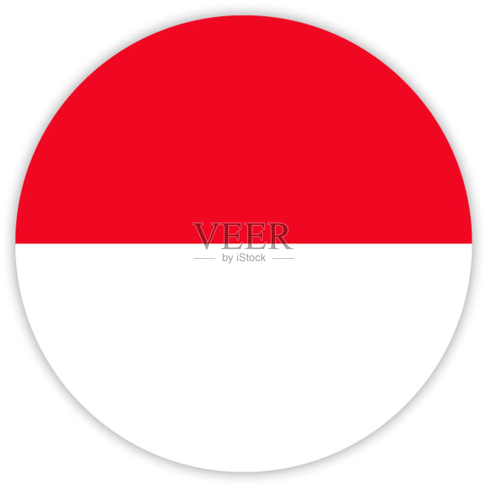 简单的圆的标志插画图片素材