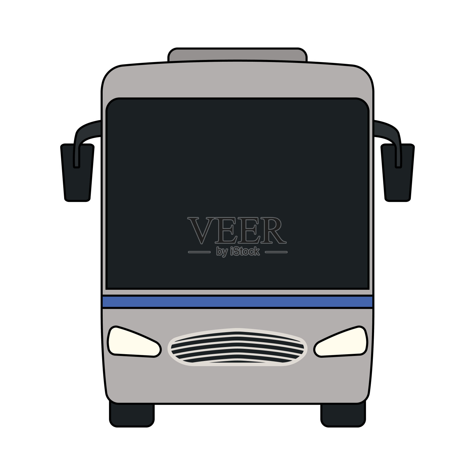 观光巴士图标设计元素图片