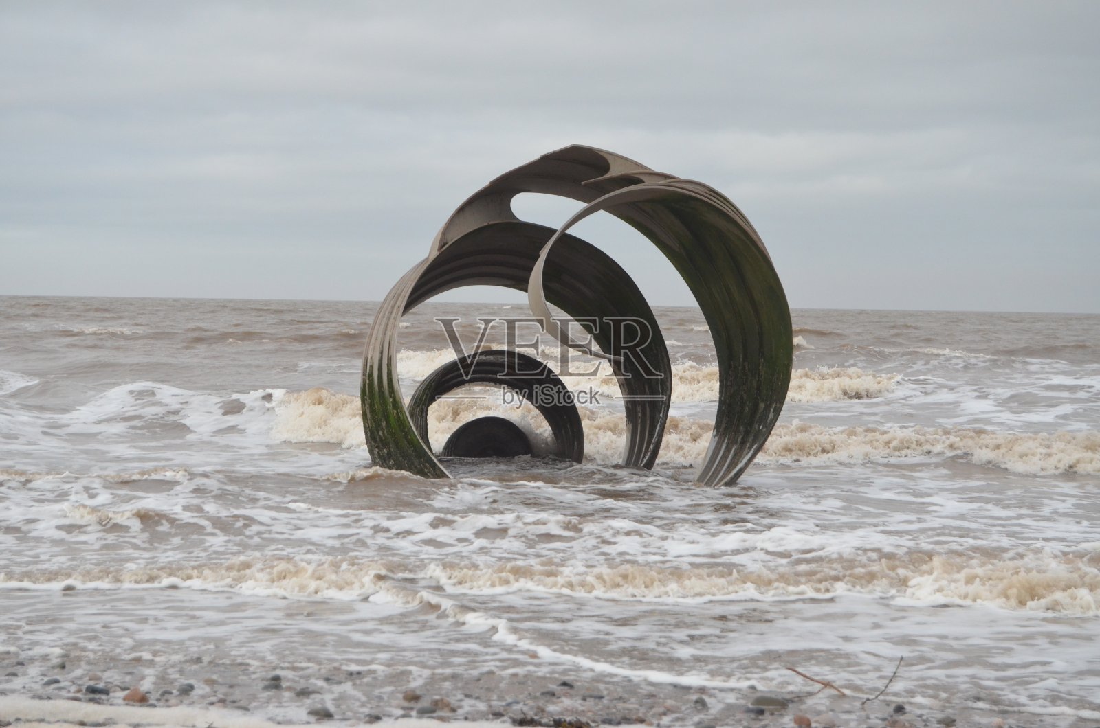 克利夫兰的玛丽贝壳，涨潮时照片摄影图片