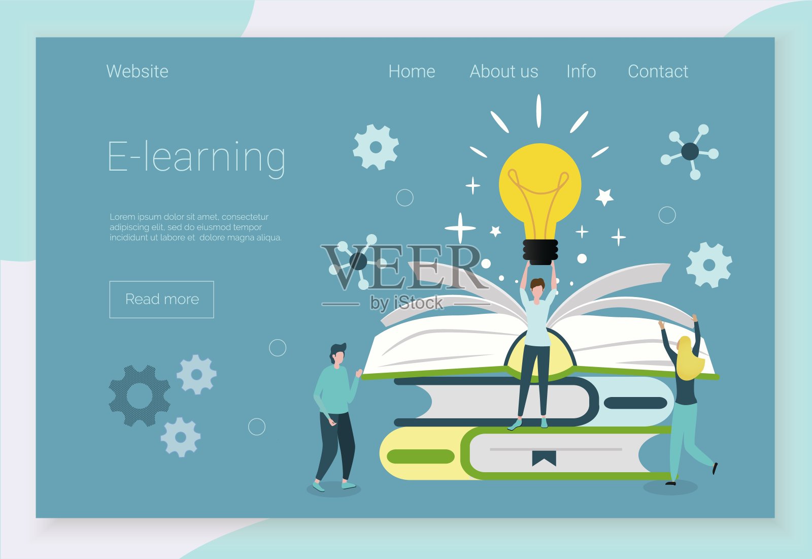 语言课程的概念插画图片素材