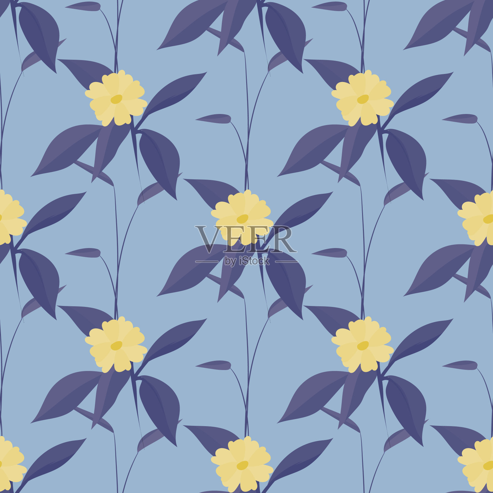 抽象花卉背景插画图片素材