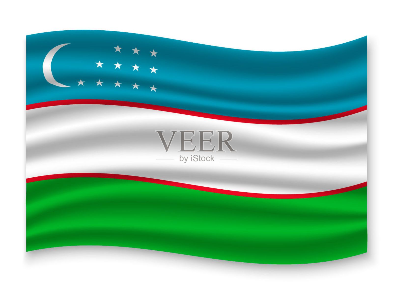 3 d挥舞着国旗插画图片素材