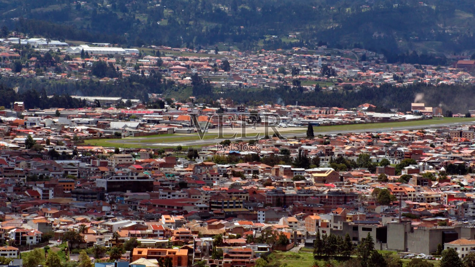 昆卡鸟瞰图照片摄影图片