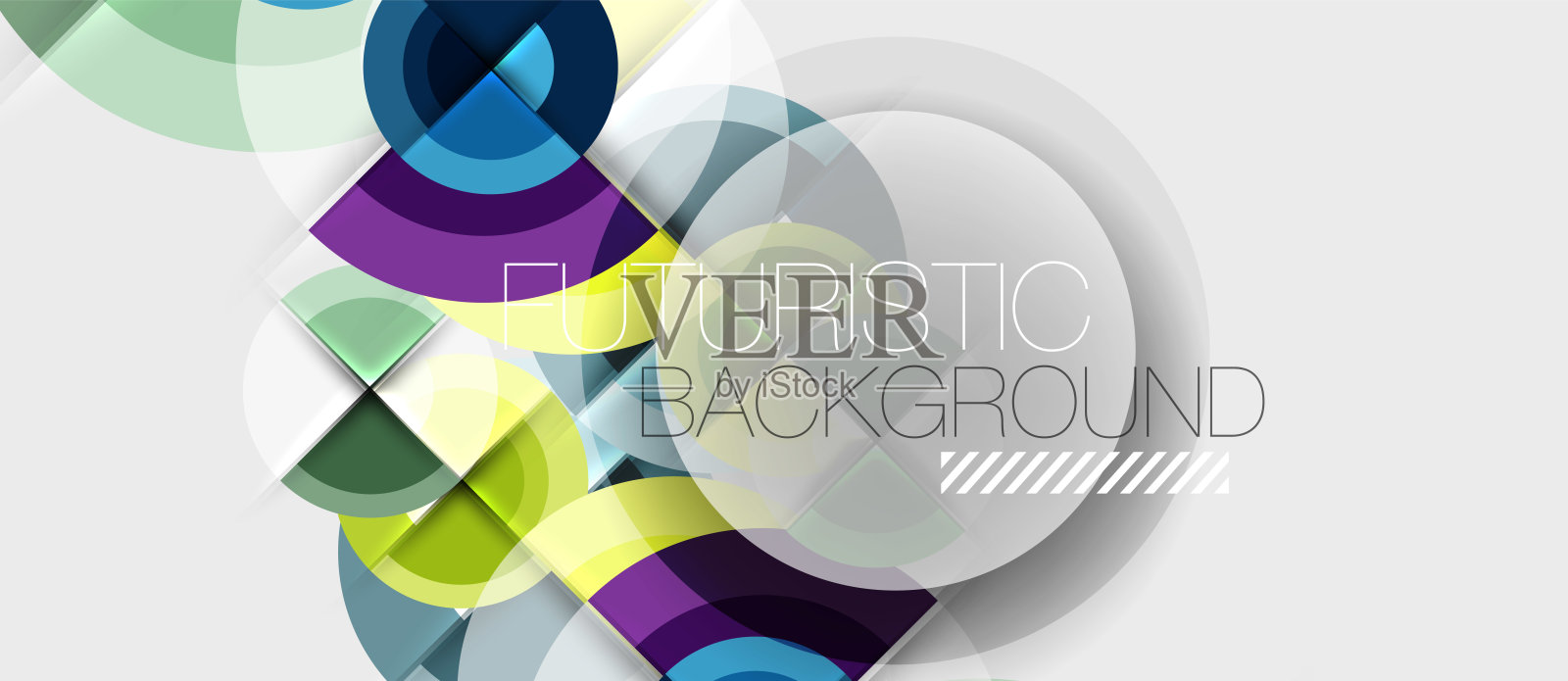 几何设计抽象背景-圆插画图片素材