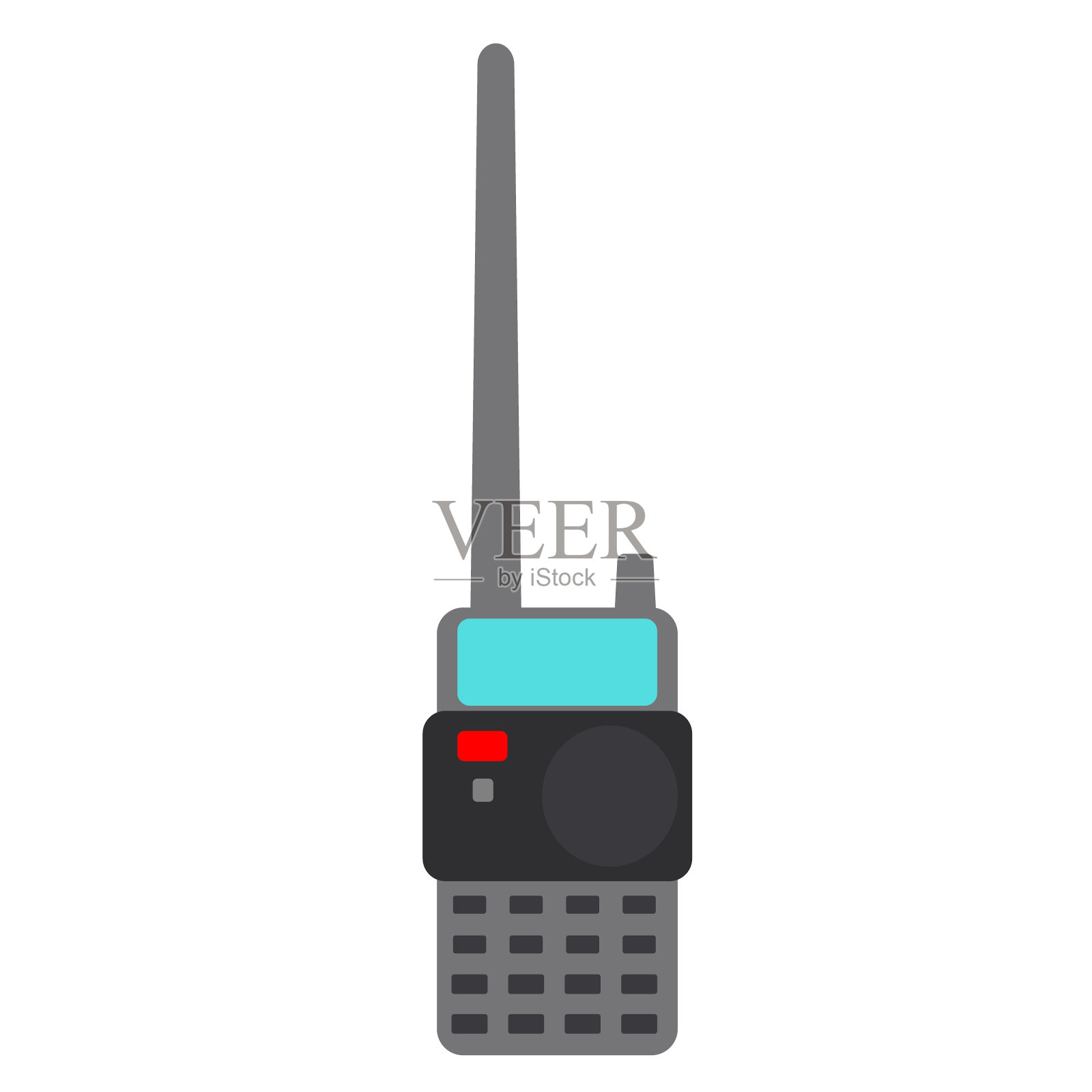 发射机几何插图隔离在背景上插画图片素材