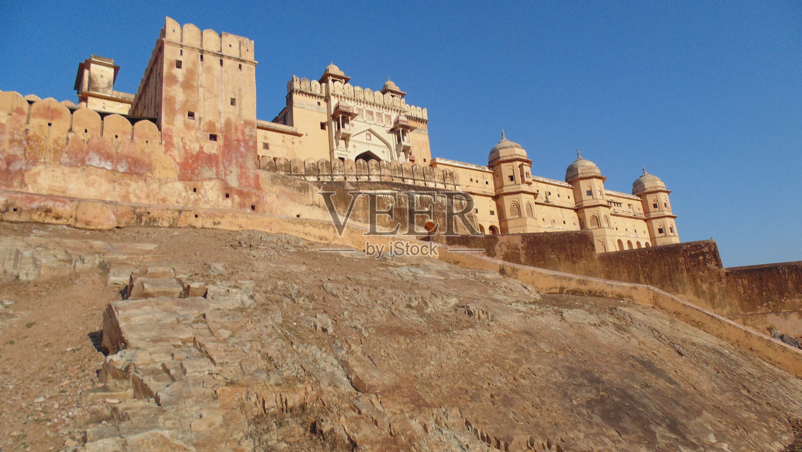 印度拉贾斯坦邦斋浦尔的阿米尔堡照片摄影图片