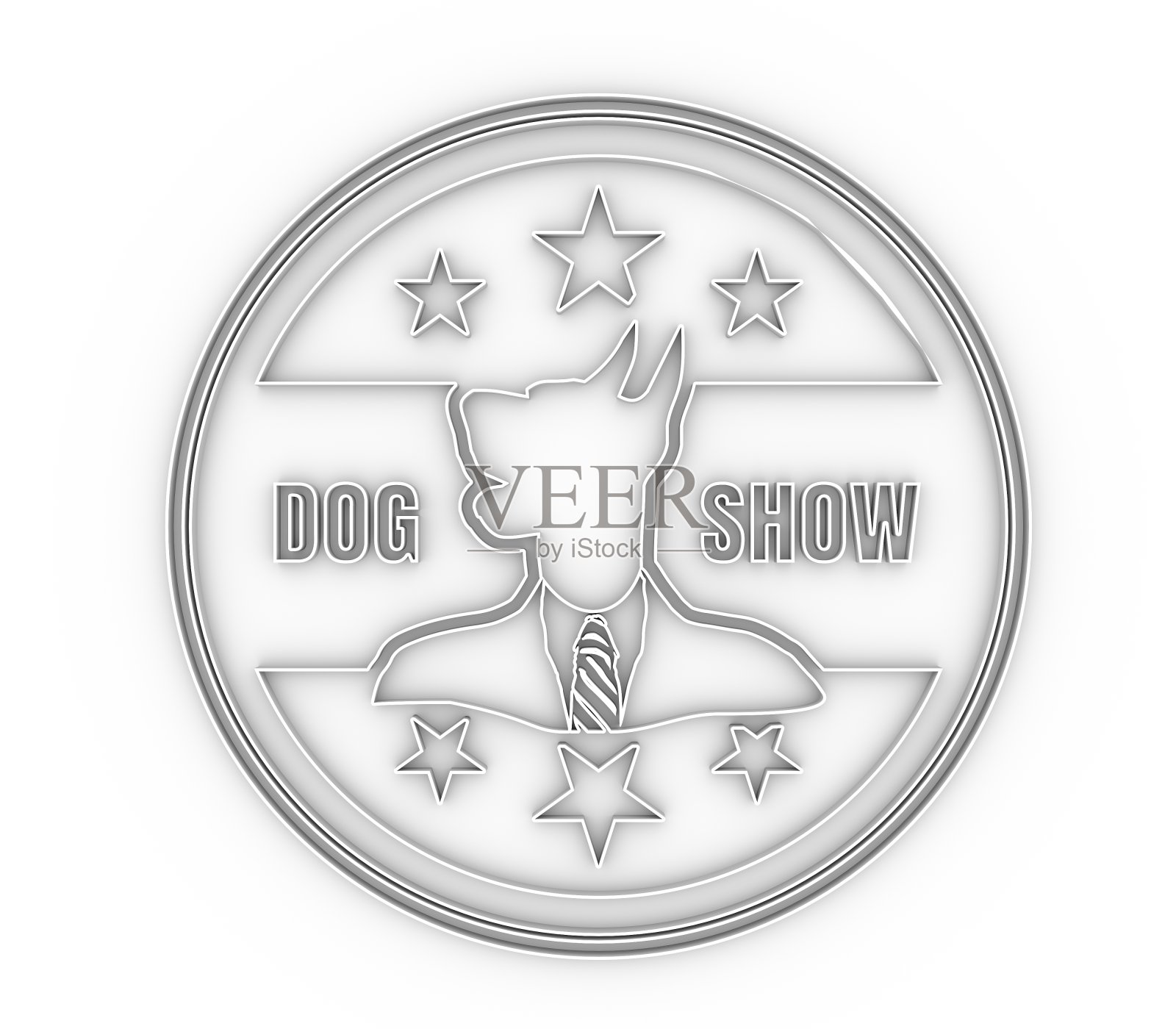 宠物会徽设计。照片摄影图片