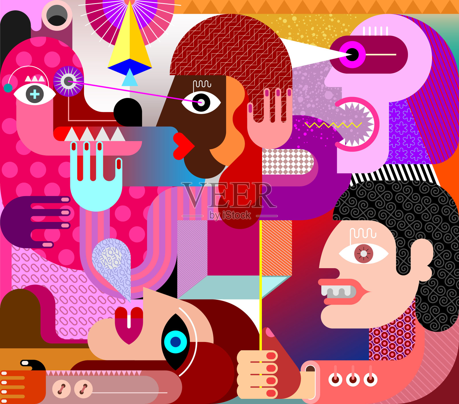 大狗矢量插图插画图片素材