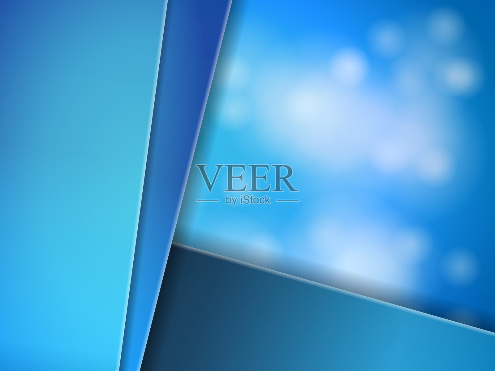 抽象的蓝色背景插画图片素材