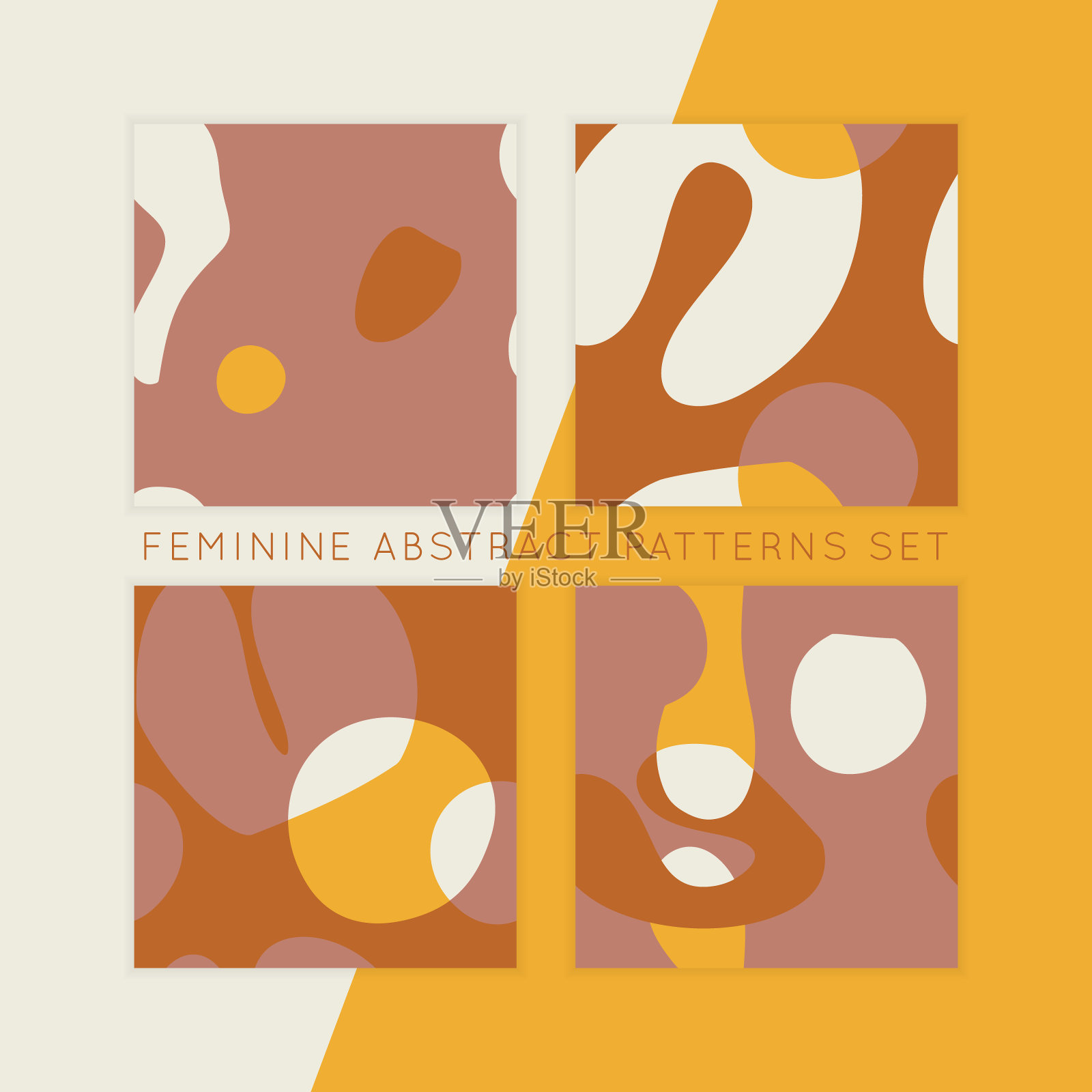 抽象的形状向量插画图片素材