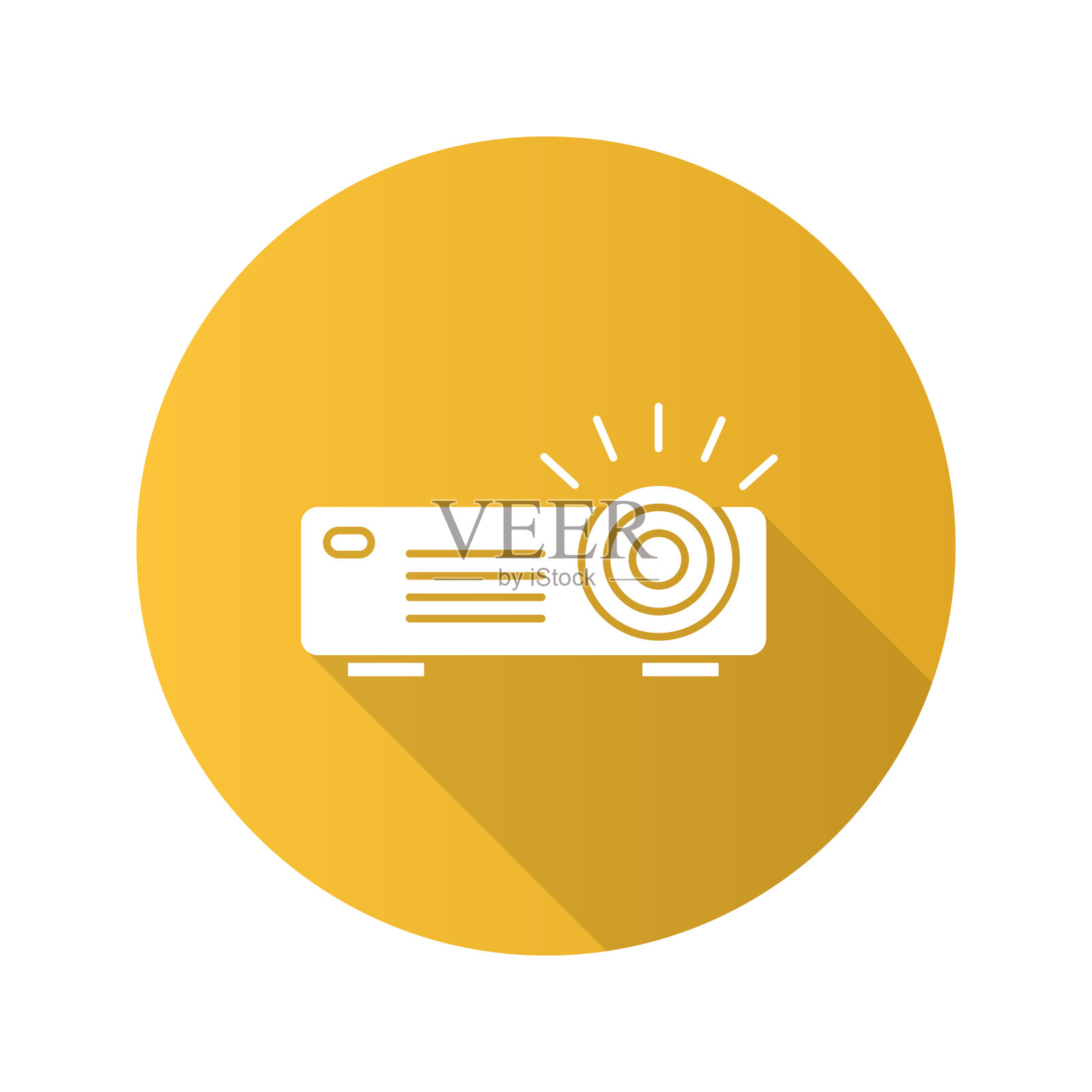 投影仪图标插画图片素材